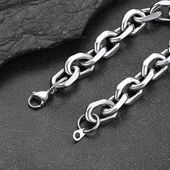 Stainless Steel Rolo Link Bracelet
