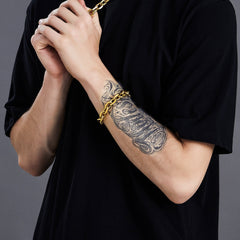 Stainless Steel Rolo Link Bracelet