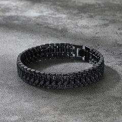 Pulseira de relógio robusta com corrente de elos