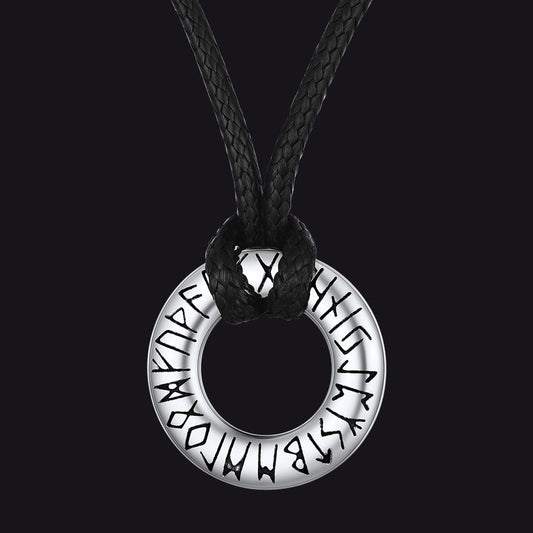 Colar de círculo rúnico viking nórdico masculino e feminino