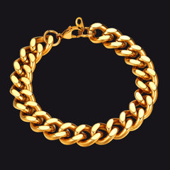 Thick Cuban Chain Link 5/7/9/12mm Width Bracelet