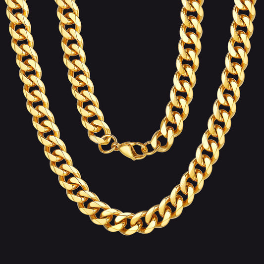 Colar Chunky Miami Curb com corrente cubana e elos