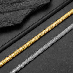 Colar de elos de corrente de cobra feminino 8 mm