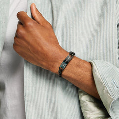 Pulseira de presente com foto personalizada e elos de corrente cubana