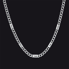 Colar com nome gravado para meus homens, presente de aniversário ou aniversário para ele