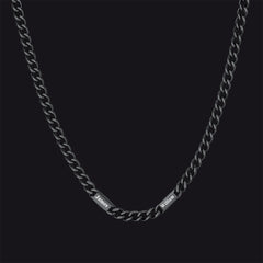 Colar com nome e elo de corrente cubana gravados personalizados