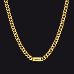 Colar com nome gravado para meus homens, presente de aniversário ou aniversário para ele