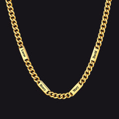 Colar com nome gravado para meus homens, presente de aniversário ou aniversário para ele