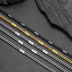 Colar com nome gravado para meus homens, presente de aniversário ou aniversário para ele