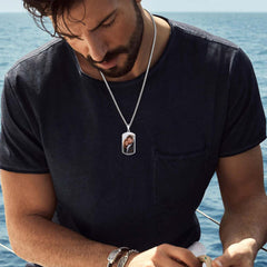 Colar com foto dupla face personalizada para identificação de cachorro, masculino e feminino