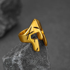 Spartan Warrior Mask Helmet Ring Men