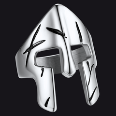 Spartan Warrior Mask Helmet Ring Men