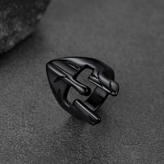 Spartan Warrior Mask Helmet Ring Men