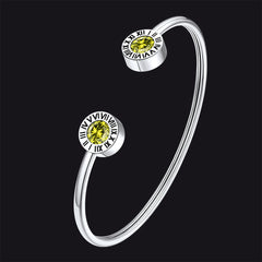 Roman Numerals Birthstone Bracelets Bracelet