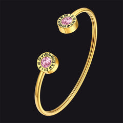 Roman Numerals Birthstone Bracelets Bracelet