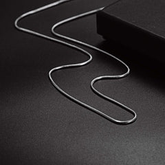 Edelstahl-Halskette mit schmaler Kette, 1,2 mm, für Damen