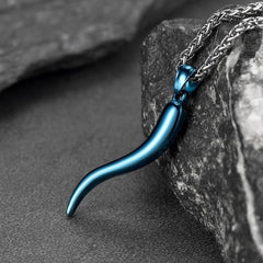 Colar de chifre italiano Cornicello Amuleto Pingente Homens Mulheres