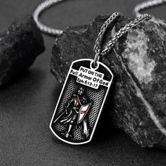Catholic Knights Templar Dog Tag Necklace Men Women