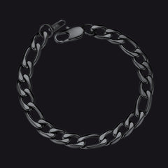 Pulseira Figaro Cuban Link Chain Curb 6mm-13mm