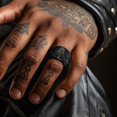 Anel Maçônico de Aço Inoxidável Maçônico Masculino