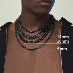 Klobige, schwere Miami Cuban Link Chain Halskette für Männer, 14–30 Zoll