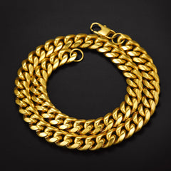 Klobige, schwere Miami Cuban Link Chain Halskette für Männer, 14–30 Zoll