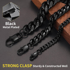 Klobige, schwere Miami Cuban Link Chain Halskette für Männer, 14–30 Zoll