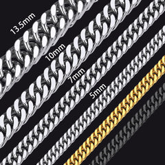 Colar com corrente de elos Miami Cuban Curb, presente de aniversário ou aniversário para ele