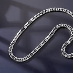 Colar feminino com corrente de meio-fio e elos pesados de Miami Cuban