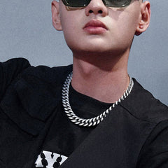 Colar com corrente de elos Miami Cuban Curb, presente de aniversário ou aniversário para ele