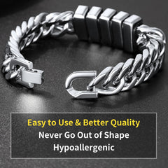 Customized Engraved Multiple Name Cuban Link Chain Bracelet