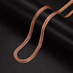 Colar feminino com elos de corrente de rabo de raposa de 6 mm