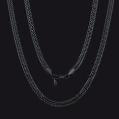 Colar feminino com elos de corrente de rabo de raposa de 6 mm