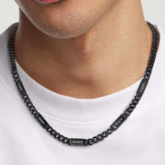 Colar com nome gravado para meus homens, presente de aniversário ou aniversário para ele