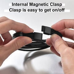 Pulseira personalizada de couro trançado com identificação para filho, pai e marido