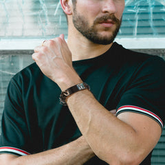 Pulseira de presente com foto personalizada e elos de corrente cubana