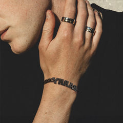 Pulseira de corrente cubana com nome personalizado