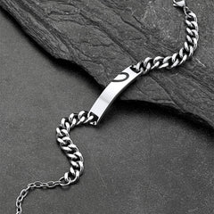 Pulseira de casal com gravura personalizada em formato de coração para namorada