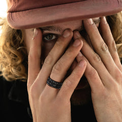 Skull Evil Teeth Stainless Steel Ring Men