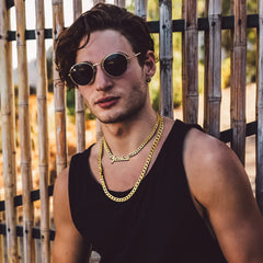 Colar de corrente gargantilha com placa de identificação personalizada para mulheres de 18 polegadas