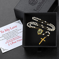 Rosário com foto personalizada, colar com contas de cruz, imagem feminina e masculina