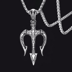 Poseidon’s Trident Necklace – Norse & Greek Mythology Amulet Pendant