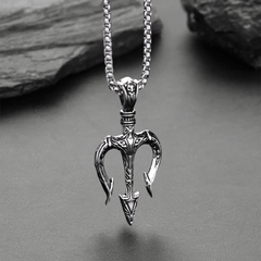Poseidon’s Trident Necklace – Norse & Greek Mythology Amulet Pendant