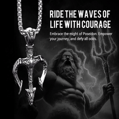 Poseidon’s Trident Necklace – Norse & Greek Mythology Amulet Pendant
