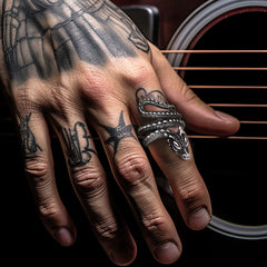 Anel de aço inoxidável com dragão espiral punk para homens e mulheres