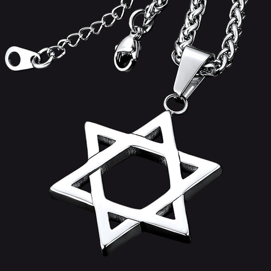 Colar Judaico Magen Estrela de Davi Masculino Feminino