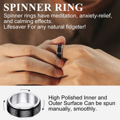 Egyptian Eye Horus Spinning Ring