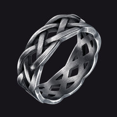 Irish Celtic Knot Band Ring Stainless Steel Men Women