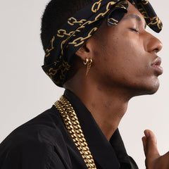 Brincos de argola Huggie pequenos com clipe para homens, 4 pares