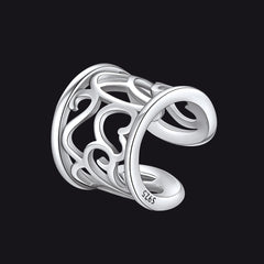 Brinco de cartilagem com nó celta em prata esterlina 925